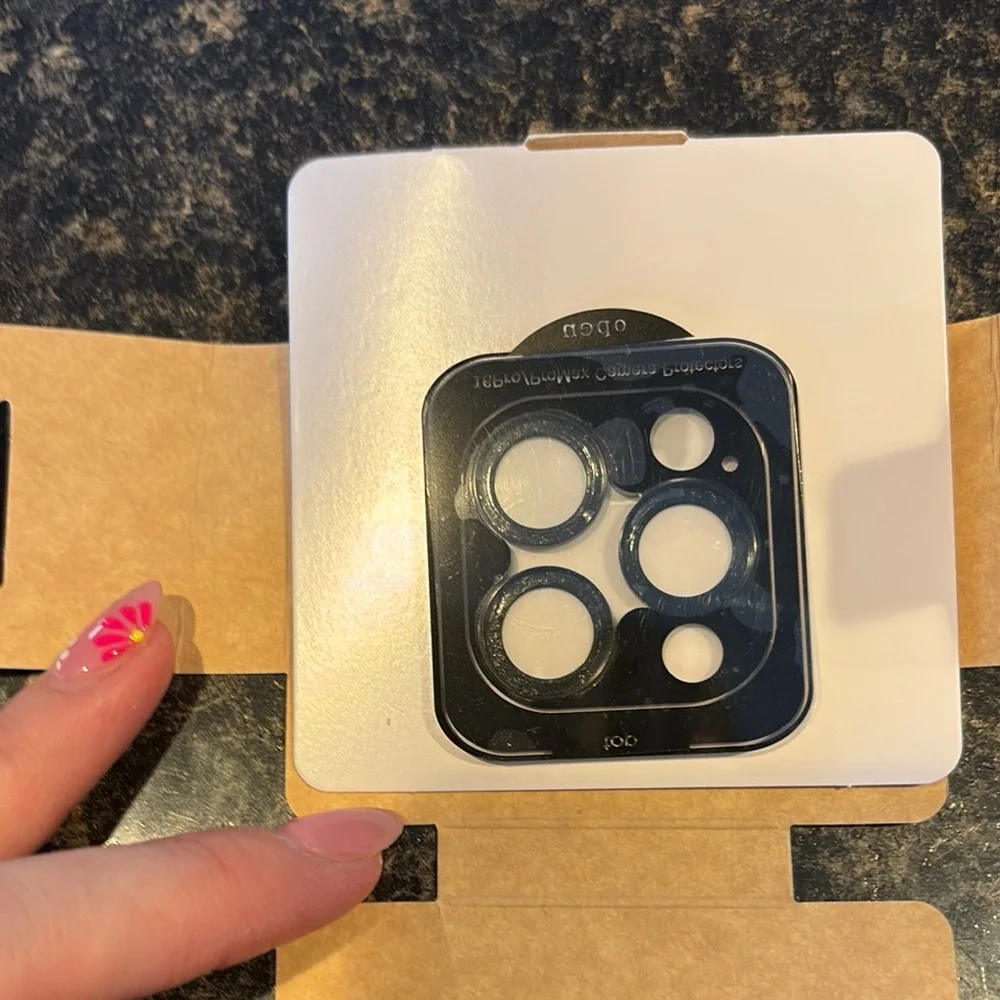 Loopy cases Black Diamond cut camera lens protectortempered glass new in package